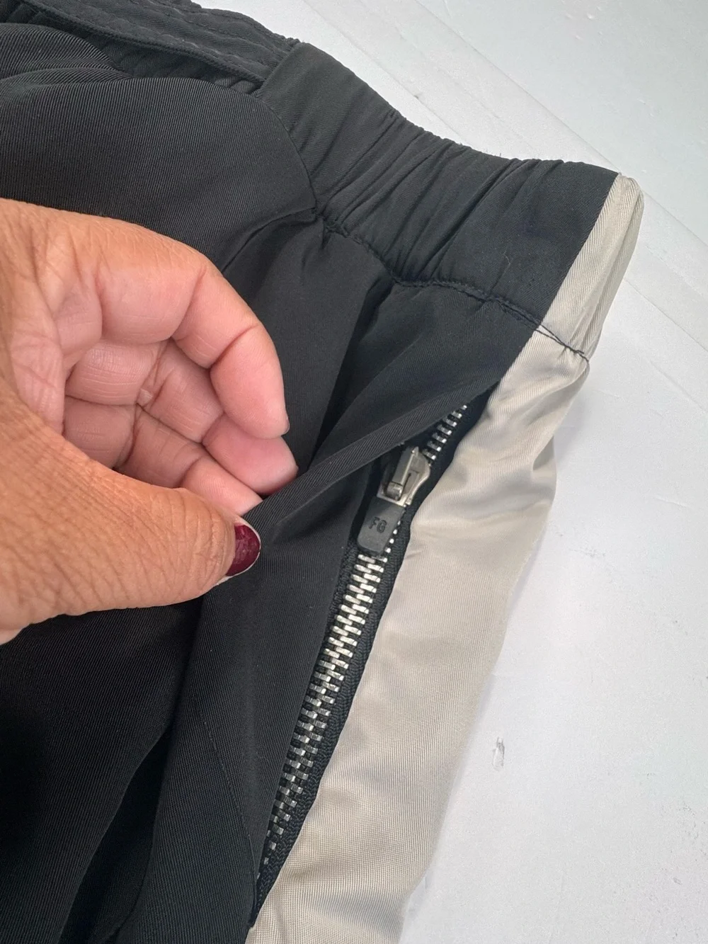 Fear of God Fifth Collection Tearaway Track Pants Men's XS Black Bone Snap Side